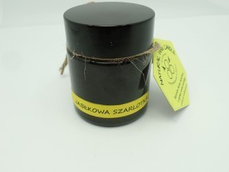 Świeca w słoiku z wosku pszczelego jabłkowa szarlotka 120 ml