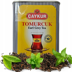 Oryginalna Herbata turecka Caykur Tomurcuk Earl Grey w puszce 125 g