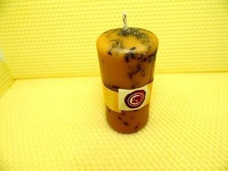 Ekologiczna świeca z wosku pszczelego z lawendą i cytrusami