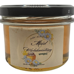 Prawdziwy Naturalny Miód nektarowy wielokwiatowy Miód i Bursztyn 0,2 kg