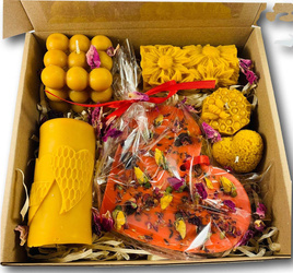 Zestaw świec na święta "Dla ciebie"  cztery świece + tabliczka zapachowa