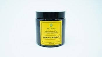 Świeca w słoiku z wosku pszczelego soczyste mango z wanilią 120 ml