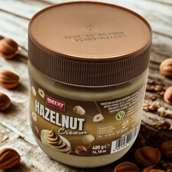 Pyszny i zdrowy Oryginalny Krem Orzechowy Meray 400g 25% Orzechów Laskowych