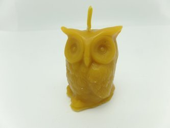 Świeca sowa z wosku pszczelego