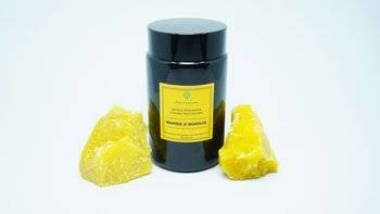 Świeca w słoiku z wosku pszczelego soczyste mango z wanilią 200 ml