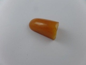 BRYŁKA z lat 40 antyk old biały rodek polerowana