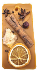 Świąteczna Tabliczka zapachowa naturalny wosk pszczeli Orange Anyż 85g