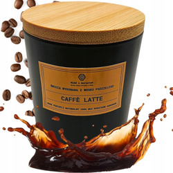 Aromatyzowana Świeca w Słoiku z wosku pszczelego o zapachu CAFE LATTE 250ml