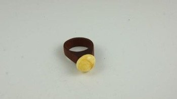 Pierścionek bursztyn bałtycki P115