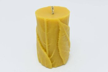 Świeca z wosku pszczelego wiosenny liść