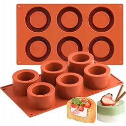 Silikonowa forma na 6 deserów 3D Dubajskie czekoladki CupCake Mini desery