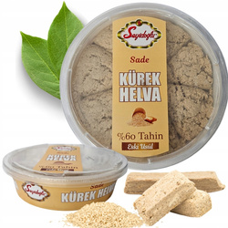 Oryginalna Turecka Chałwa VANILLIA 60% TAHINI SEZAM DESER SEYIDOGLU 400g