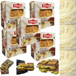 5 SZT. Prażone Ciasto Kadayif "Yorem" Do Dubajskiej Czekolady Dubai Style 500 g