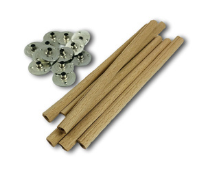 Knot specjalny drewniany okrągły zwijany 10 cm + blaszki gratis