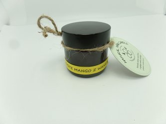 Świeca w słoiku z wosku pszczelego soczyste mango z wanilią 60 ml