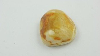 BURSZTYN BAŁTYCKI NATURALNY BIAŁO ŻÓŁTY KABOSZON