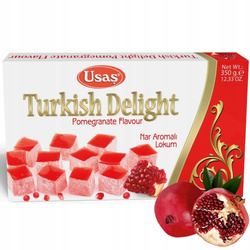 ORYGINAŁ TURECKI PRZYSMAK DESER GRANAT GALARETKI LOKUM TURECKIE USAS 350G
