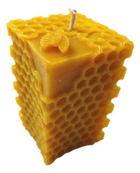 Miodowa Dekoracyjna Świeca 3D Wosk Pszczeli MAGICZNA PASIEKA 95g Naturalna