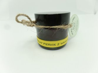 Świeca w słoiku z wosku pszczelego miodowy piernik z wanilią 60 ml