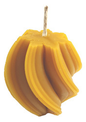 Świeca z wosku pszczelego "ŚNIEŻYNKA"