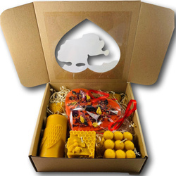 Zestaw świec na dzień kobiet "Kocham Cię" z tabliczką zapachową