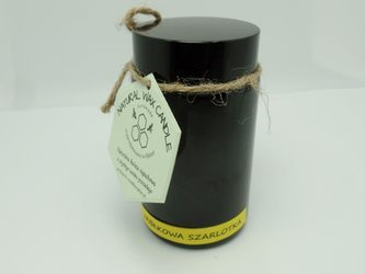 Świeca w słoiku z wosku pszczelego jabłkowa szarlotka 240 ml