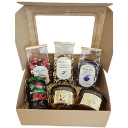Zestaw Prezentowy Box turecka herbata MEVLANA 3 smaki przetwory dżem miód