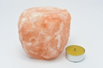Świecznik z soli himalajskiej tealight pszczeli 10