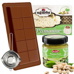 DUBAJ PISMANIJE DIY vanil ZESTAW KREM PISTACJA FORMA TOPIELNIK WLOSY ANIOLA