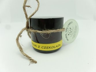 Świeca w słoiku z wosku pszczelego kawa z czekoladą 60 ml