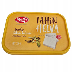 Oryginalna Turecka Chałwa Waniliowa Vanilla i tahini Metin helva 350g