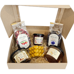 Zestaw Prezentowy nr 4 turecka herbata MEVLANA 2smaki przetwory dżem świeca