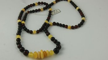 Naszyjnik bursztyn bałtycki NA23