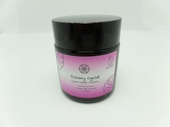 Świeca w słoiku z wosku pszczelego różany ogród 120 ml