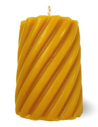 Miodowa Dekoracyjna Świeca 3D z Wosku Pszczelego "Świderek" 100g