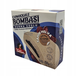 ORYGINALNA Turecka Chałwa Tatlan 250g - Sezamowa z Musem Daktylowym