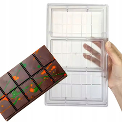 Potrójna Poliwęglanowa Forma do czekolady DUBAI Chocolate DIY 3 czekoldy