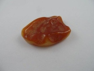 plaski kaboszon kolor pomarańcz polerowany