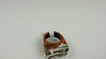 Pierścionek bursztyn bałtycki P122