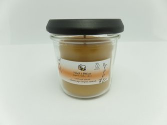 Świeca w słoiku z wosku pszczelego miód i mleko 120 ml
