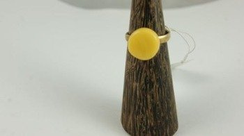 Pierścionek bursztyn bałtycki P38