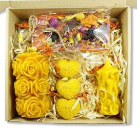 Walentynki ZESTAW PIĘCIU ŚWIEC TABLICZKA ZAPACHOWA