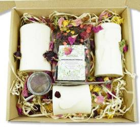 Prezent na WALENTYNKI ZESTAW 3 ŚWIEC HERBATA WOSK