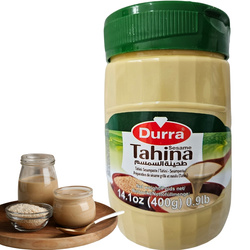 Oryginalna Turecka 100% SEZAM Płynna Pasta sezamowa Durra Tahini 400 g