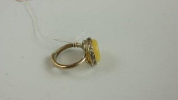 Pierścionek bursztyn bałtycki P48