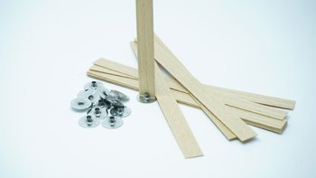 Knot drewniany do wosku stopki gratis 5 szt 15 cm