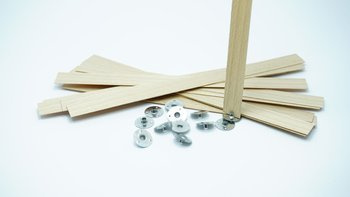 Knot drewniany do wosku stopki gratis 10 szt 20 cm