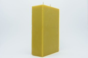 Świeca z wosku pszczelego kwadrat 2 knoty