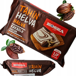 Oryginalna Turecka Chałwa SEZAMOWA Z tahini KOSKA KAKAO helva 200g