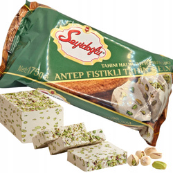 PRAWDZIWA TURECKA CHAŁWA SEZAMOWA O SMAKU PISTACJOWYM "Seyidoglu" 175G